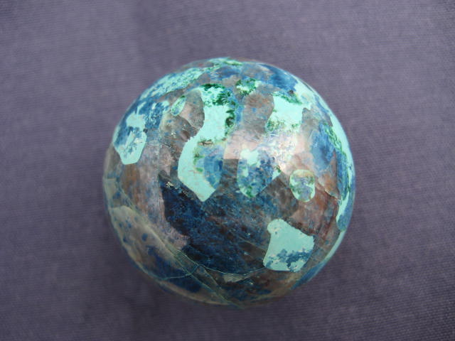 Shattuckite with Azurite Sphere intuition, communication and channeling, mediumship and work with oracles 2307